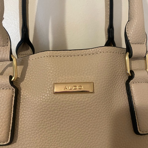 Aldo Pentir Beige Shoulder Handbag Crossover Convertible w/Matching Coin Purse - Picture 6 of 15